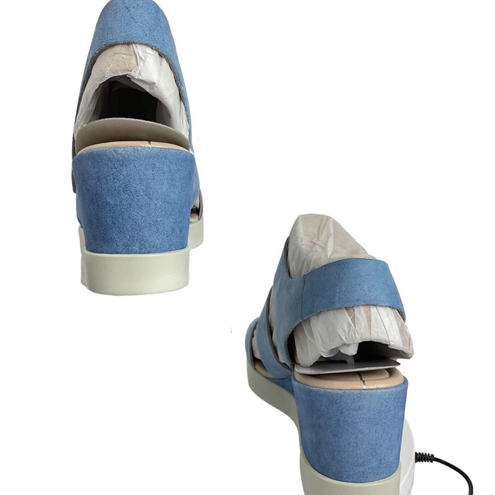 Ecco Shoes Women Sandals Sz 9-9.5 EU 40 Shape Wedge Plateau Leather $180 Nib - Picture 5 of 12